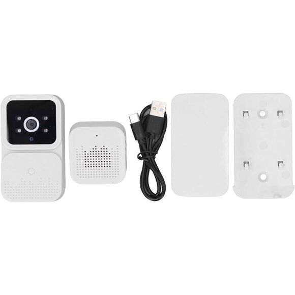 Wireless Doorbell Camera, 1080P HD Video Infrared Night Vision 2 Way Audio, App - Picture 5 of 7